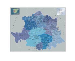 Municipalities Caceres from Spain
