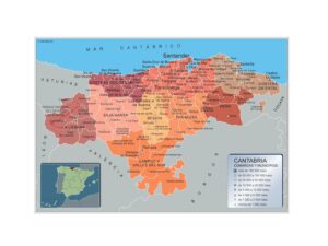 Municipalities Cantabria from Spain