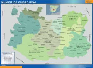Municipalities Ciudad Real from Spain