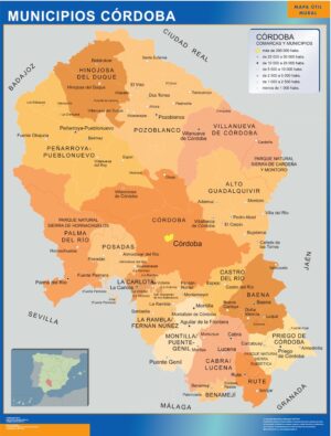 Municipalities Cordoba from Spain