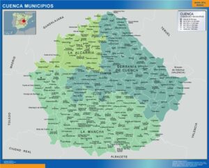 Municipalities Cuenca from Spain