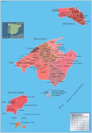 Municipalities Islas Baleares from Spain