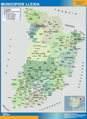 Municipalities Lerida from Spain
