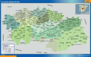 Municipalities Toledo from Spain