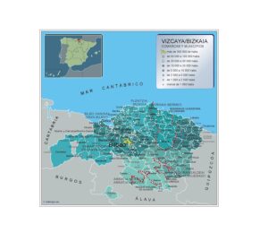 Municipalities Vizcaya from Spain