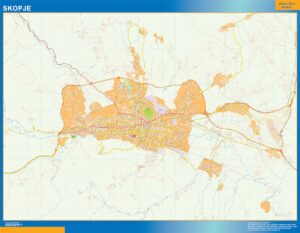 Skopje large Map