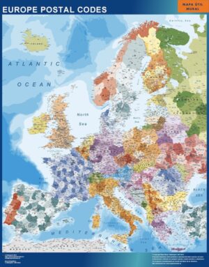 europe postal codes Map