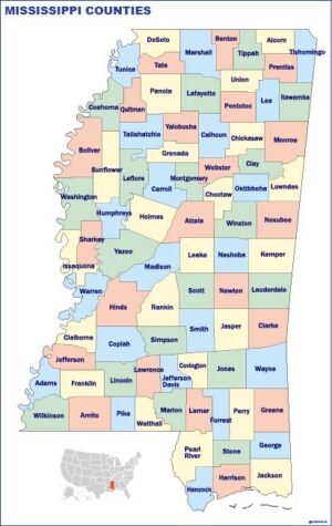 Mississippi counties