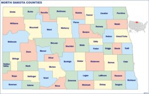 North Dakota counties