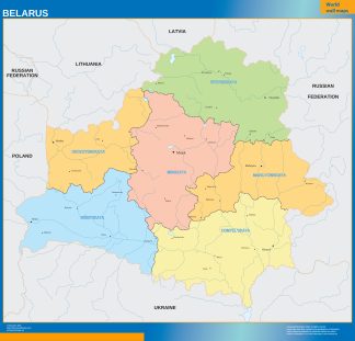 Belarus wall map