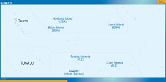 Kiribati wall map