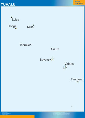 Tuvalu wall map